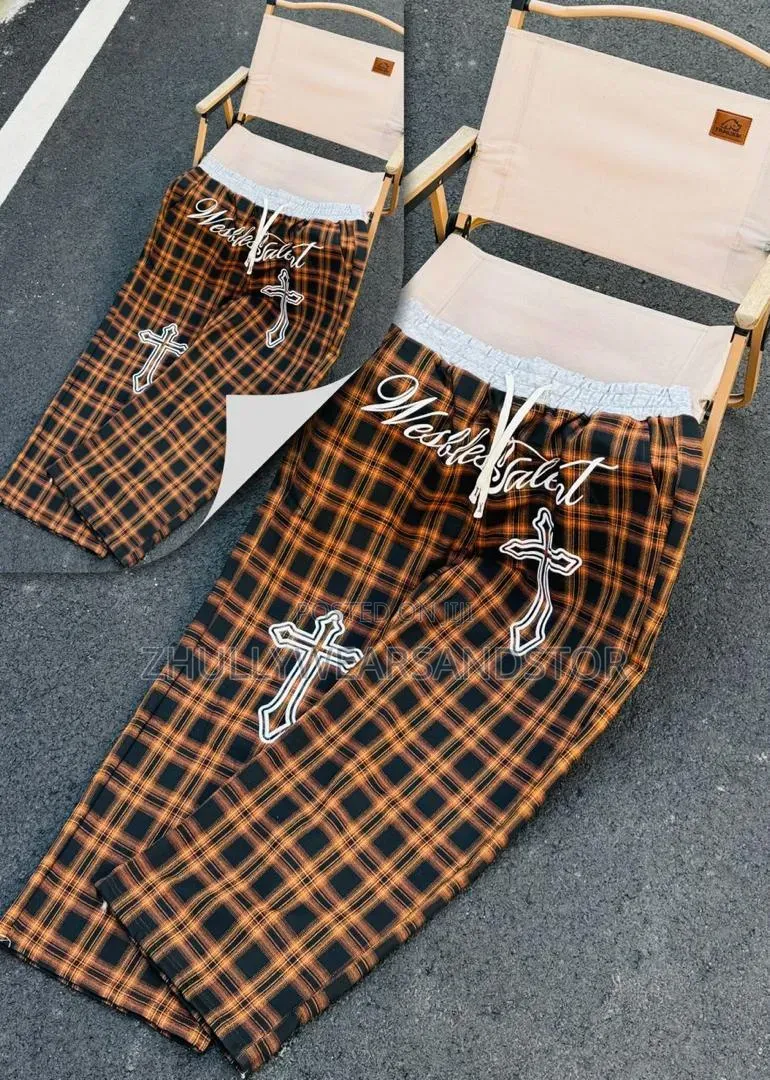 High Quality Luxury Checkers Joggers