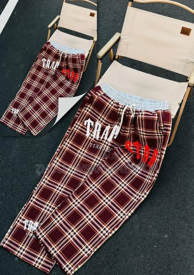 High Quality Luxury Checkers Joggers
