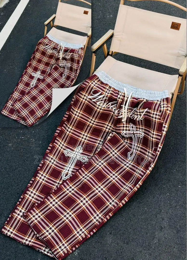 High Quality Luxury Checkers Joggers