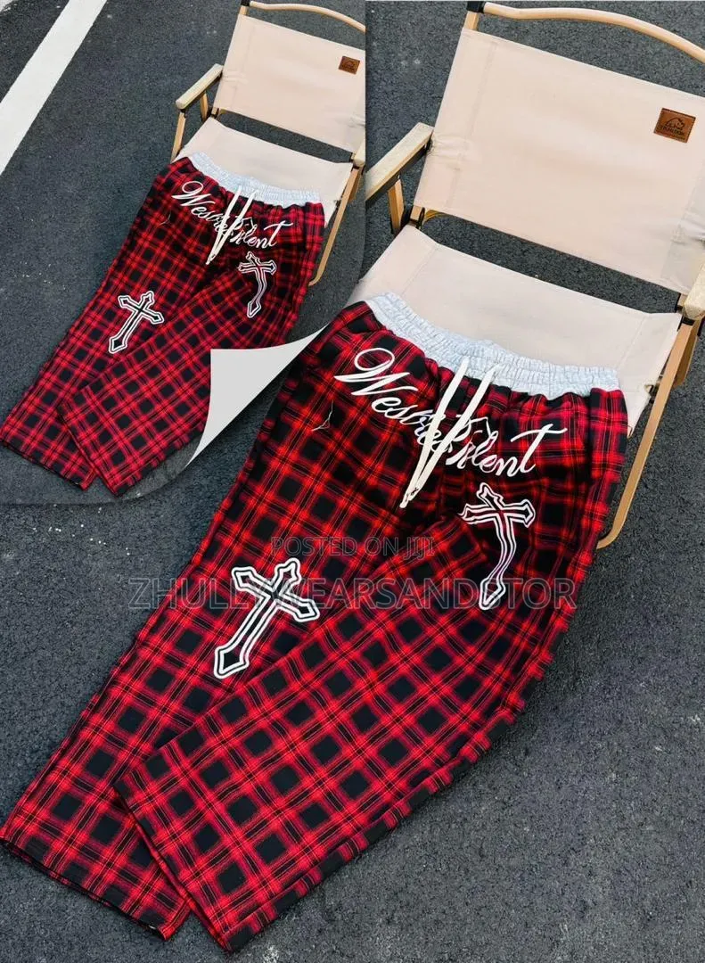 High Quality Luxury Checkers Joggers
