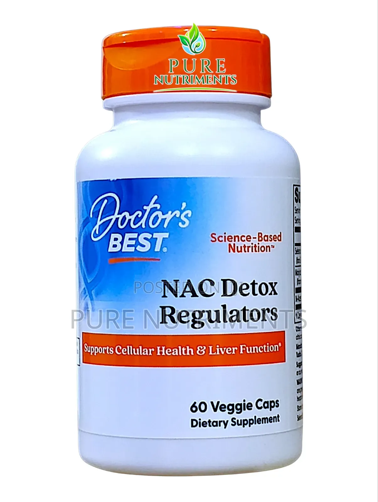 Doctors Best Nac 600mg Detox Regulators 60 Caps Liver Immune Support