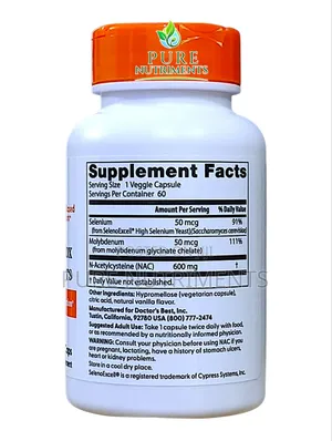Doctors Best Nac 600mg Detox Regulators 60 Caps Liver Immune Support
