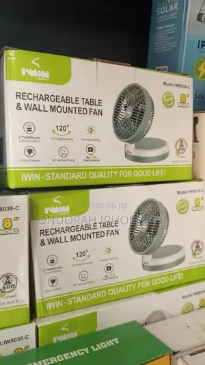 Rechargeable Table Fan