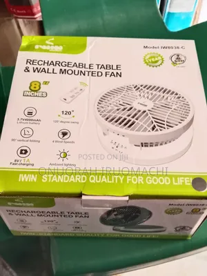 Rechargeable Table Fan