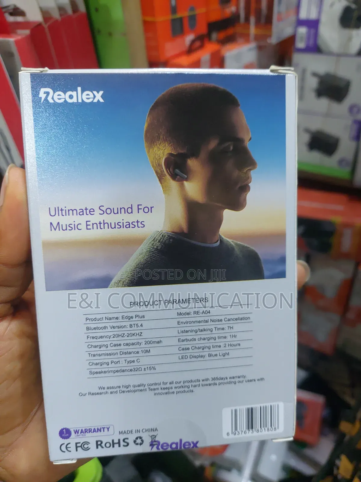 Realex Earbuds, Enc.