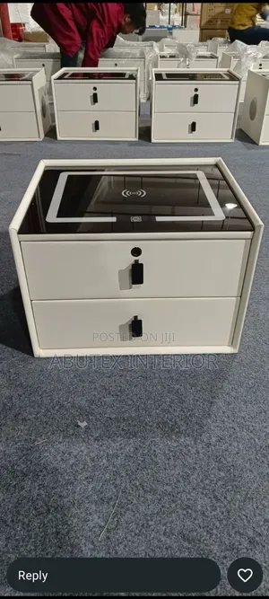 Luxury Imported Bed Side Table Drawer With Finger Print and Safe