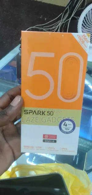 New Tecno Spark 50 128 GB Black
