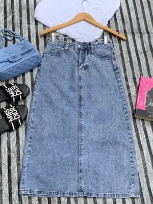 Thrift Denim Skirt