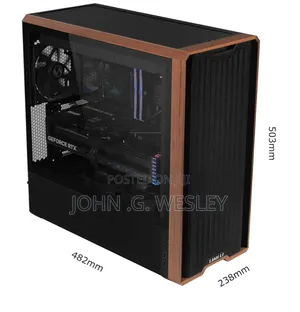 Lancool 217 Computer Case (Walnut Wood)