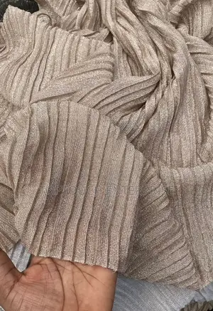 Gold Pleated Material