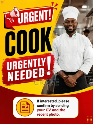 Male Cook Needed – Urgent Hire (Nigerian Cuisine)