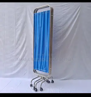 High-Quality 4-Fold Medical Ward Screen / Hospital Privacy Divider