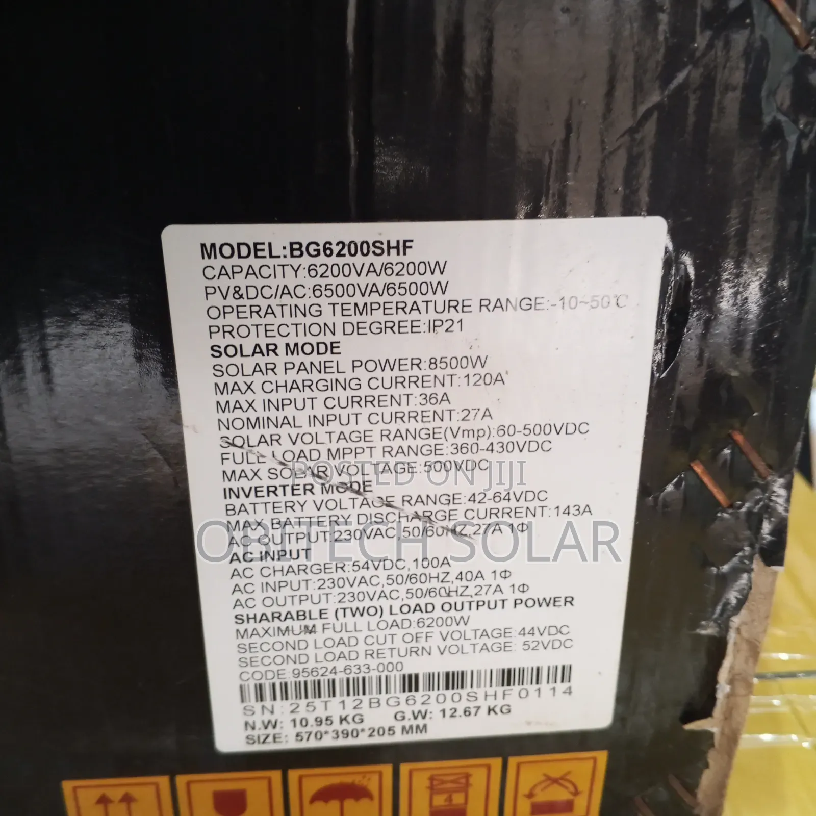 6.2kva Blue Gate 48v Solar Inverter