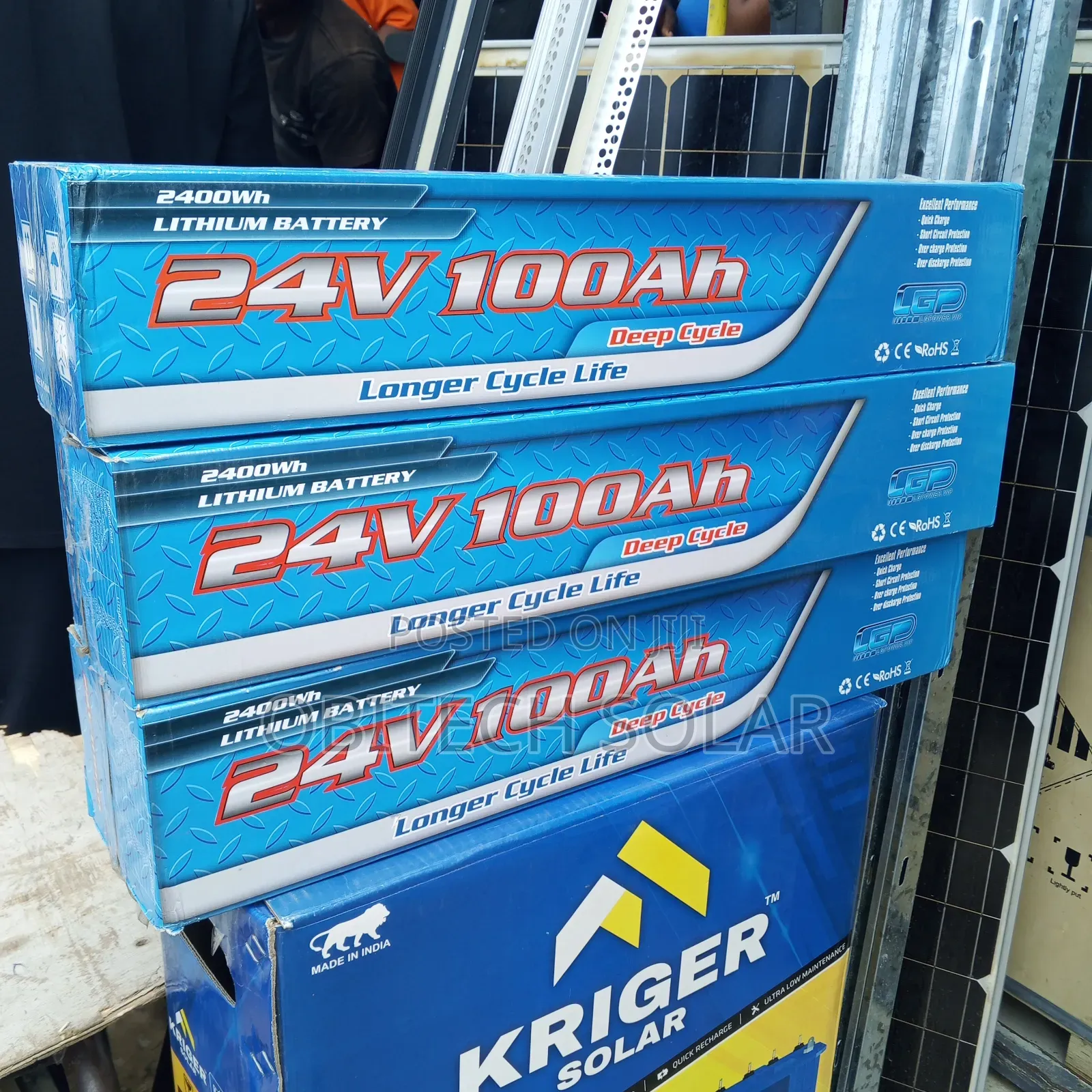 100ah 24v Solar Lithium Battery