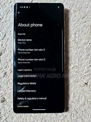 Google Pixel 7 Pro 256 GB White