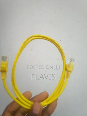 Used Yellow Ethernet Lan Cable 1.5m - Tested and Working