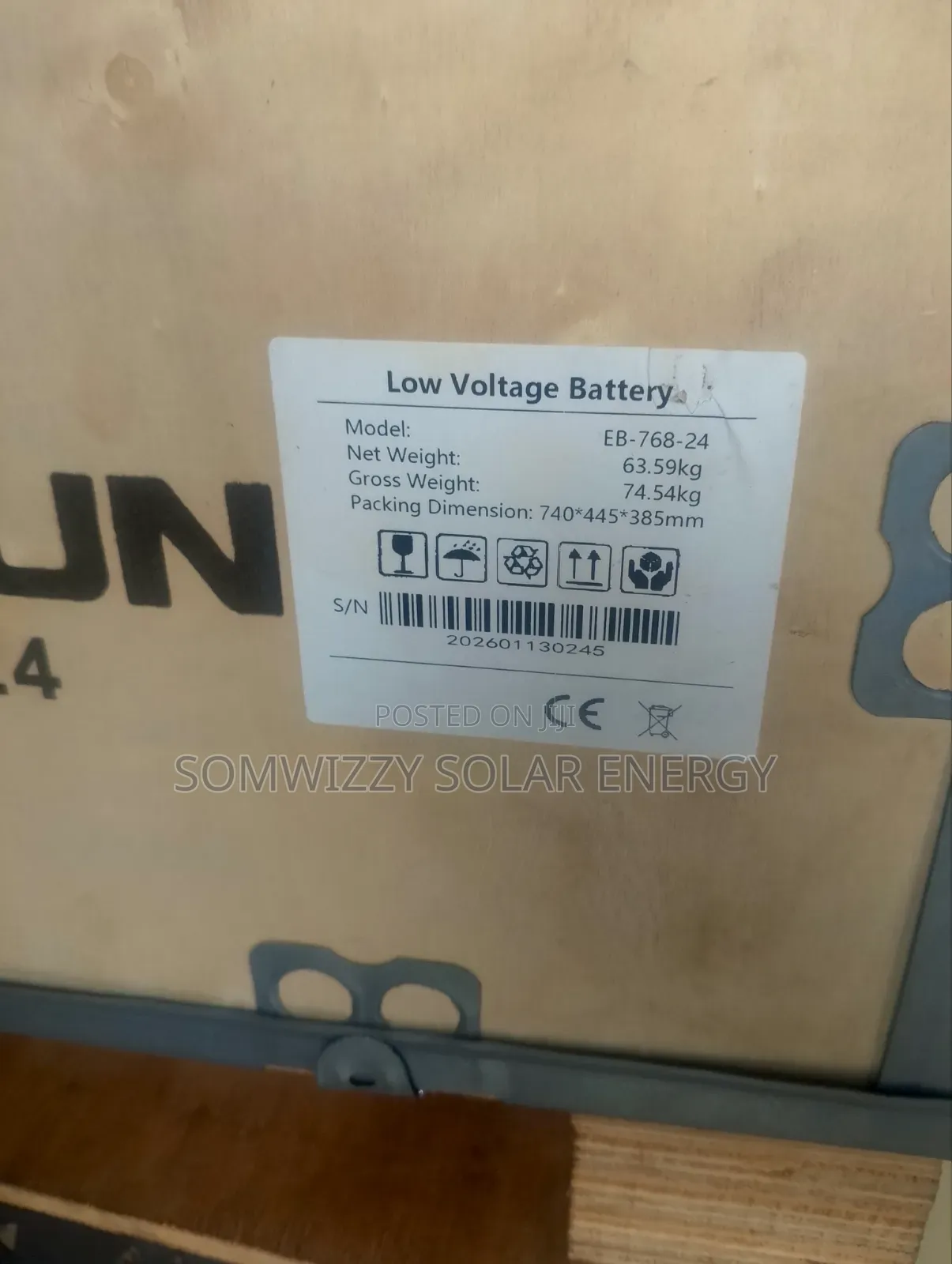 Original Luxsun 7.68kwh Lithium Battery 24v