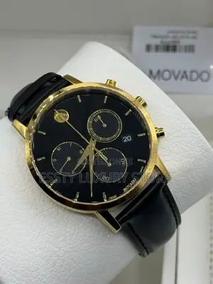 High Quality Luxury Movado Leather Wristwatch