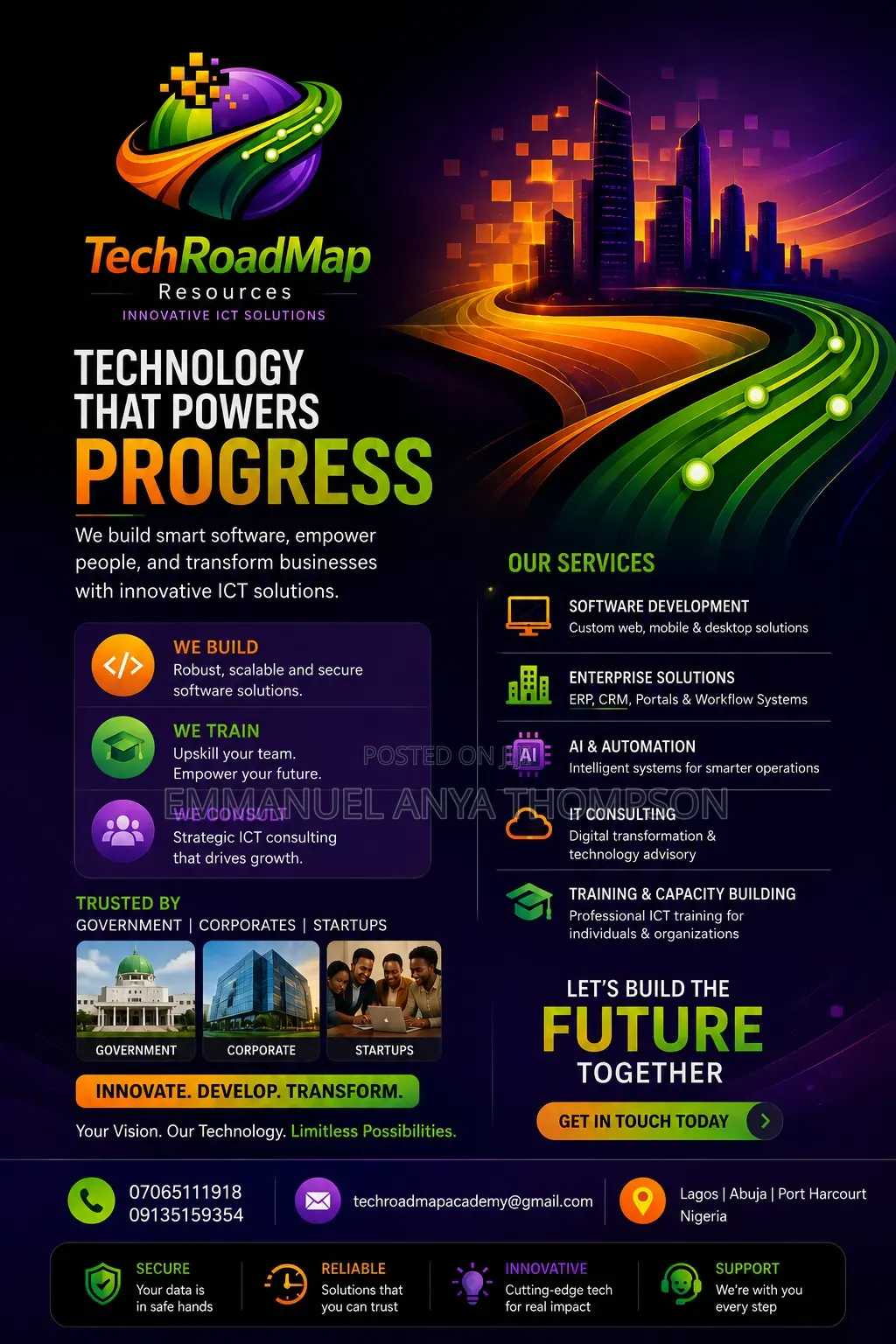 Website Design, Software Development, School Portal, and Consulting