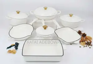 11 Pieces Enamel Cast Iron Pots