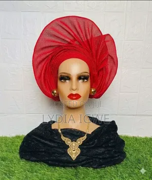 Lydia's Lovely Auto Gele in Any Desired Colors Exactly as Seen