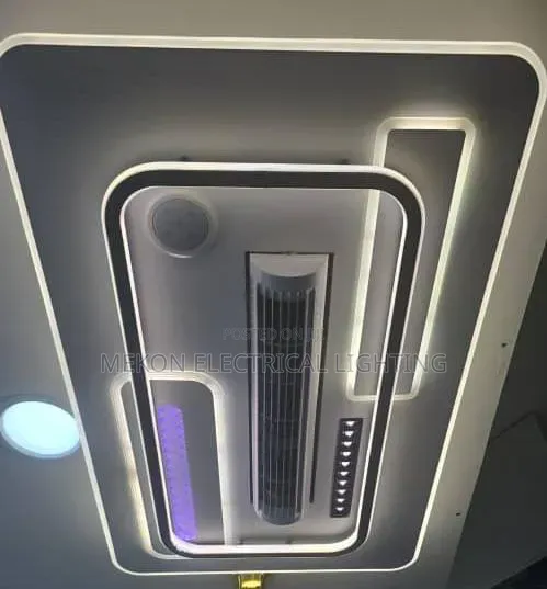Modern Rectangular Flush Chandelier