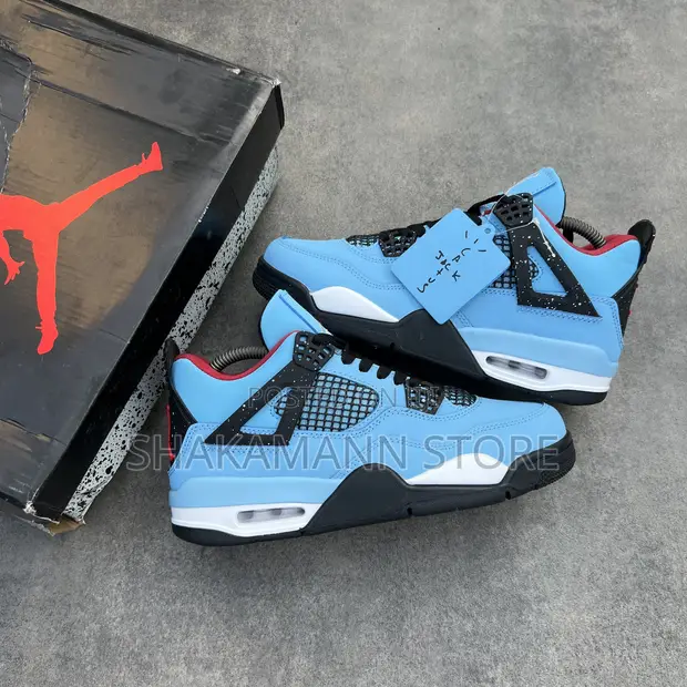 Air Jordan 4 Travis Scott Blue Cactus Jack for sale - SHAKAMANN STORE   Price:  85,000 on Jiji.ng [Ajah]