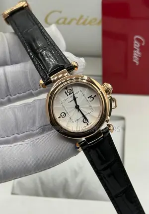 High Quality Luxury Cartier Leather Wristwatch