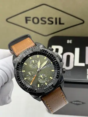 High Quality Luxury Fossil Leather Wristwatch