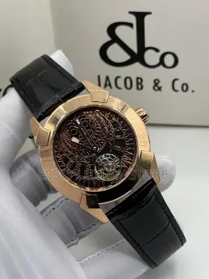 High Quality Luxury Jacob and Co Leather Wristwatch