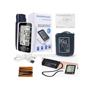 Electronic Blood Pressure Monitor With Voice Function Plus Usb Cable