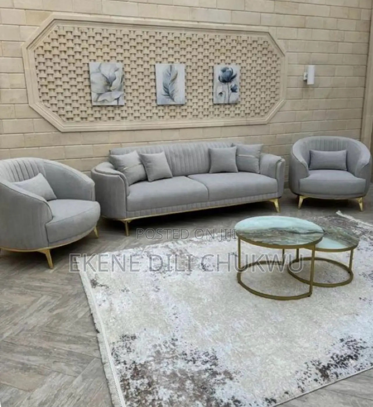 Modern Luxury Curved Sofa Set