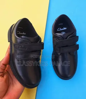 Clarks Boys Quality Black Shoe