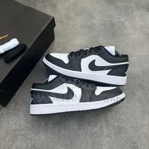 Original Black and White Jordan 1 Low