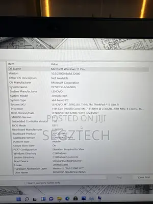 Laptop Lenovo ThinkPad T15 Gen1 16GB Intel Core i7 SSD 1T