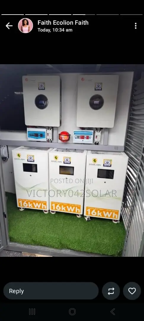 Ecolion 16kwh Lithium Ion Battery Available