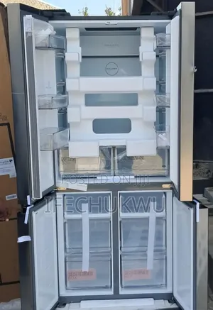 Original Midea Silver Color French Door Bottom Freezer Fridge Etc