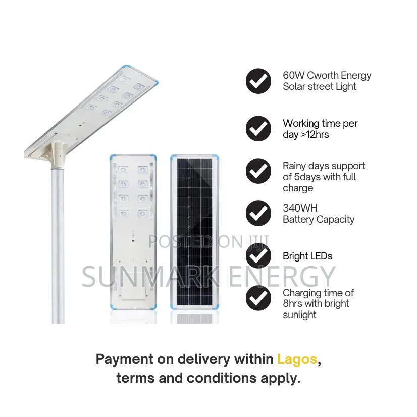 Cworth 60w Solar Street Light