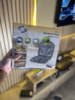 Stainless Steel Sandwich Maker – 700–800w, Non-Stick Plates