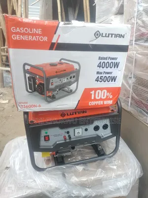 New Luthian Petrol Generator Lt3600n-6 4.5kva 100%Copper
