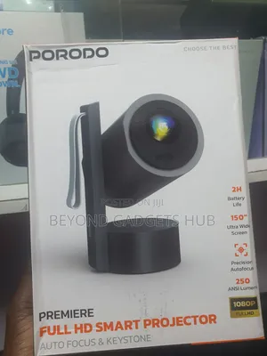 Porodo Rechargeable Premiere Full Hd Smart Projector With