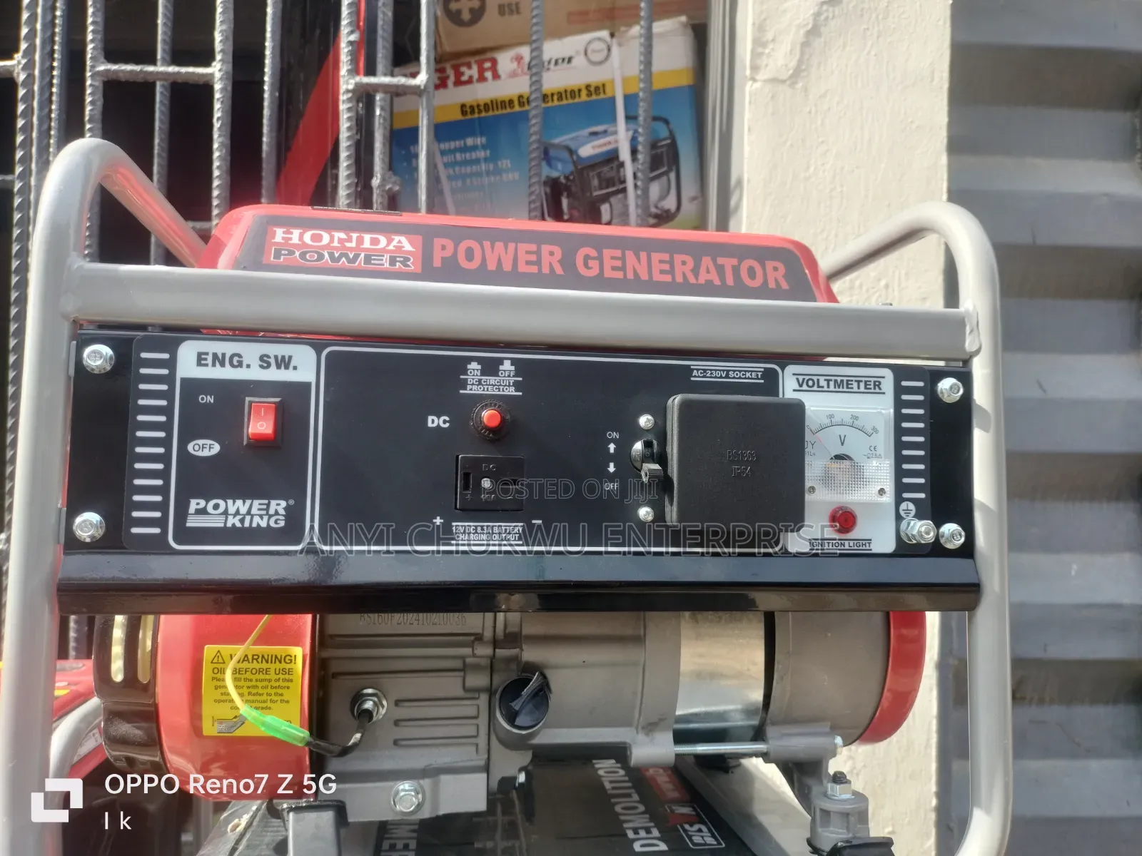 New Honda Power Medium Size Generator 1.8kva 100%Copper
