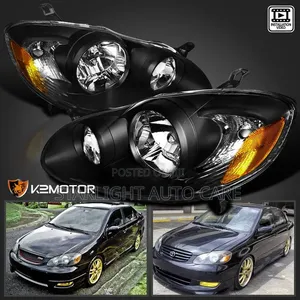 Headlights Toyota Corolla 2003 to 2006 Black Edition Available