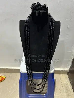Black Three Layers Beads With Three Bracelets for Men