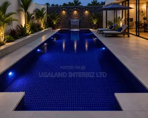 Deep Blue Glass Mosaic (1x1)