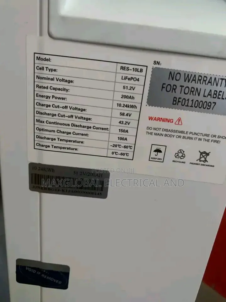 Hyper Power 10kwt Lithium Battery