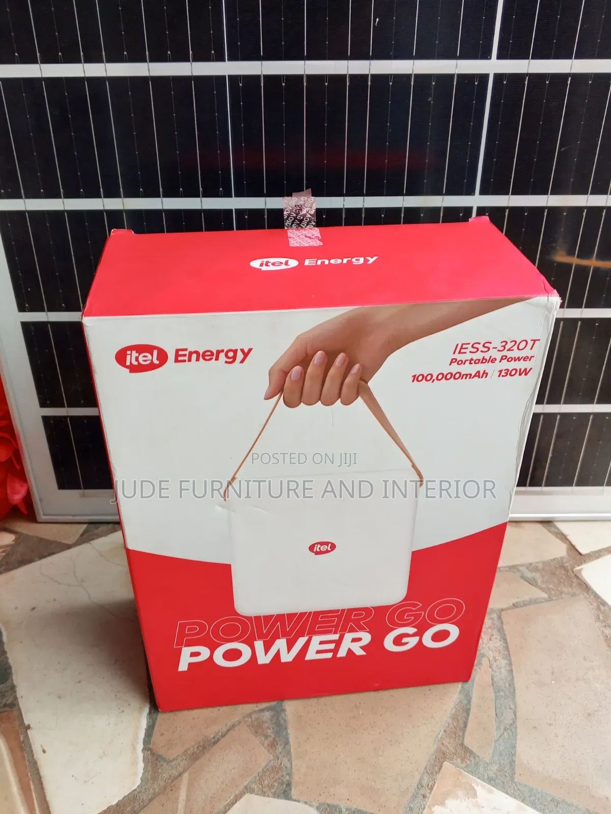 100watt Panel + Itel Power Bank
