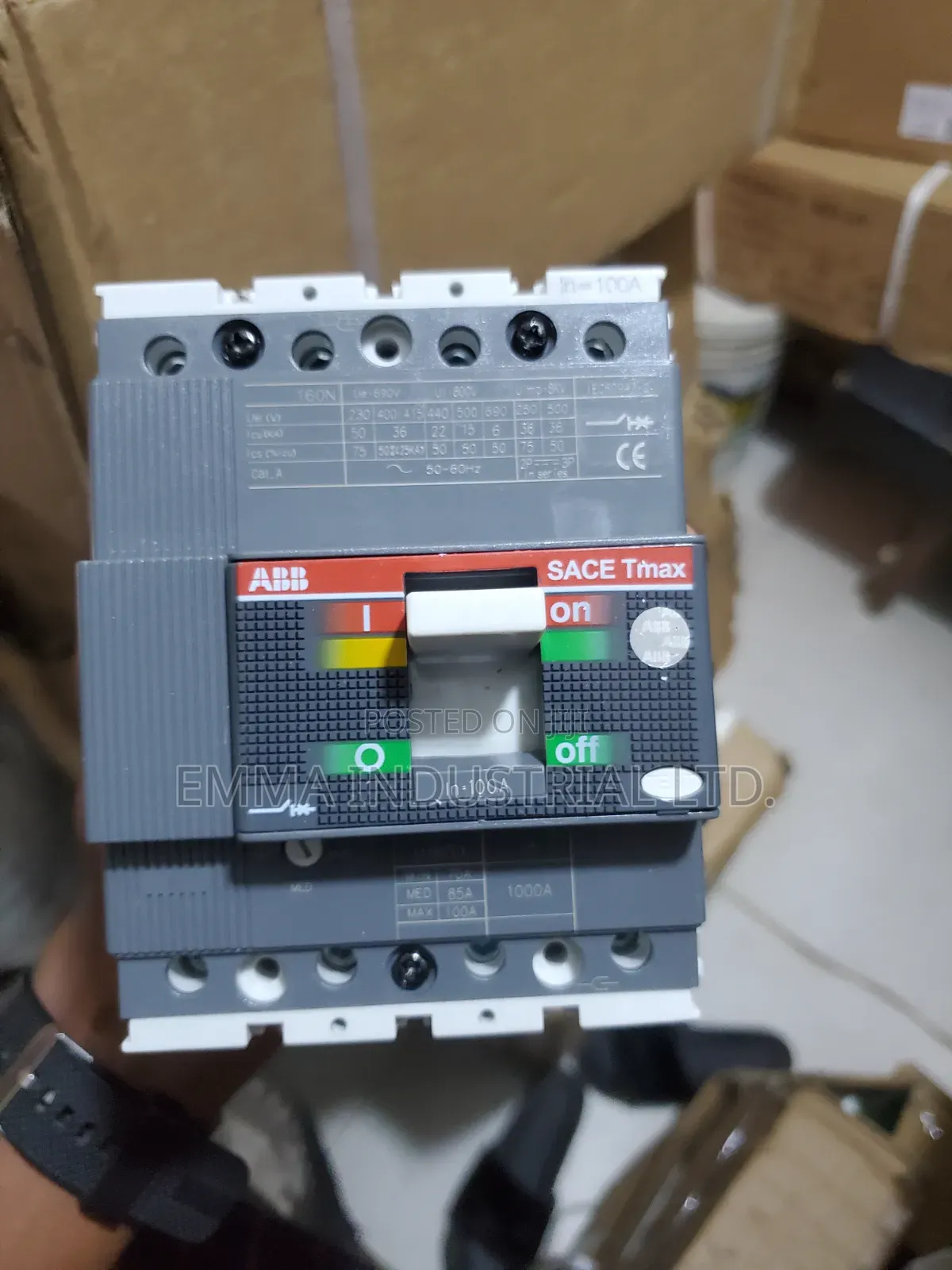 Abb Sace Tmax 4pole 100a McCb