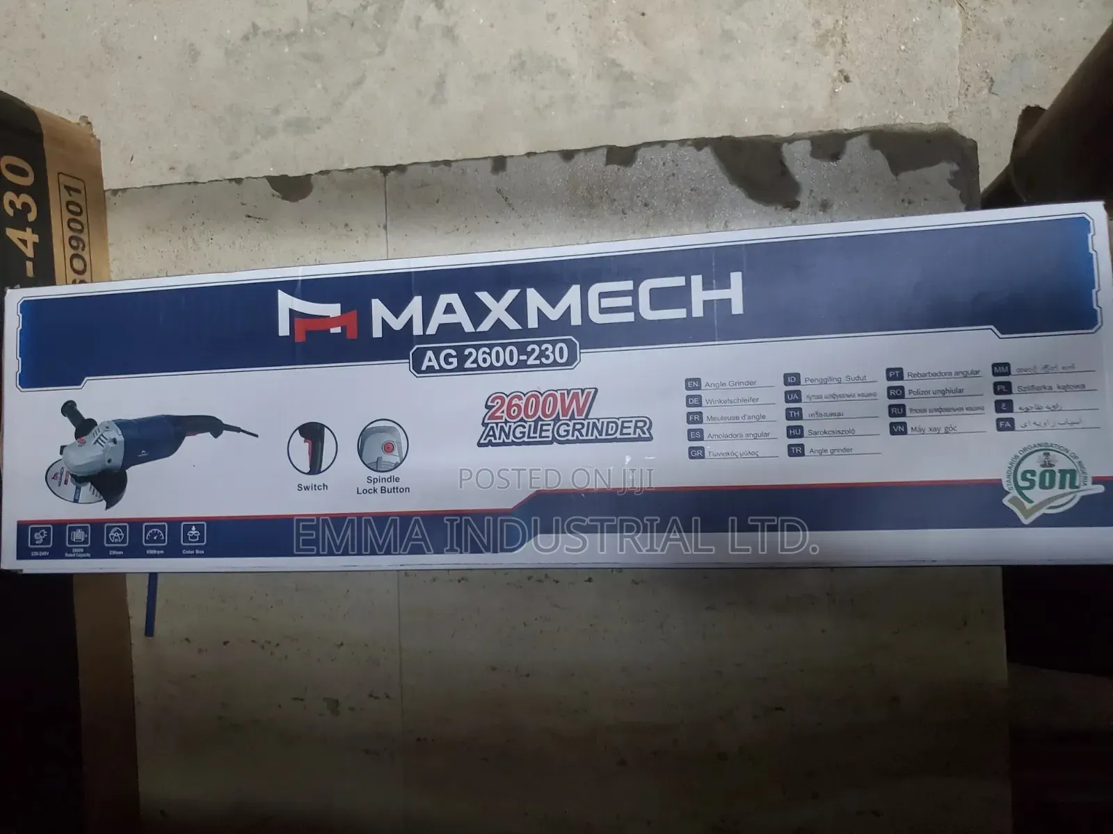 Maxmech Ag 2600-230 2600w Angle Grinder.