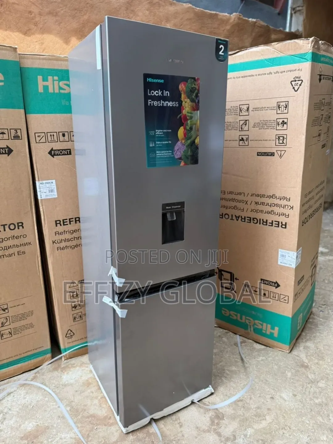 Hisense Rd-35dcb Silver Bottom Freezer Refrigerator.